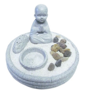 Child Monk Zen Garden & Incense Burner